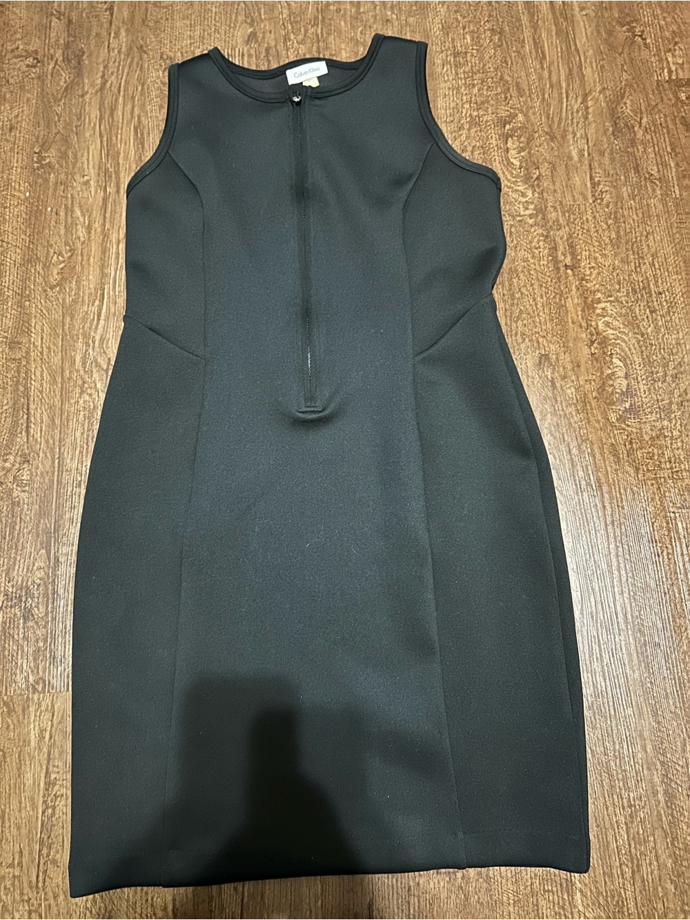 Calvin Klein Black Sleeveless Sheath Mini Dress